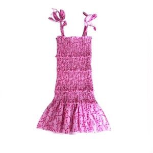 Pink Tie-Strap Mini Dress NWT small